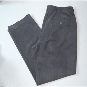 Vintage Fitigues Pants Women's 14 Gray Silk Blend Trousers Utility 80s Academia